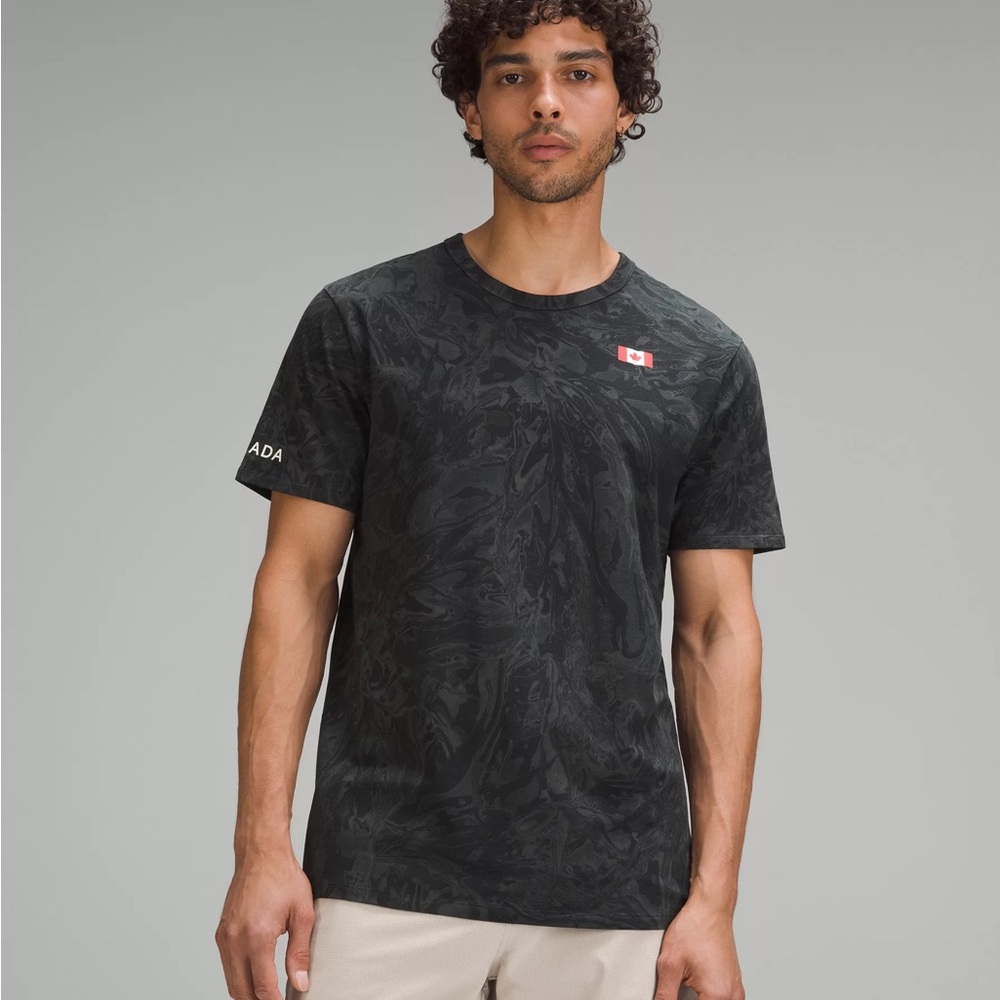 Lululemon team Canada all yours Tee Black Graphic Men's